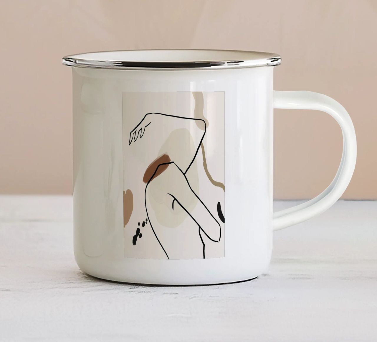 Pure Forms No 4 tazza in smalto da treechild