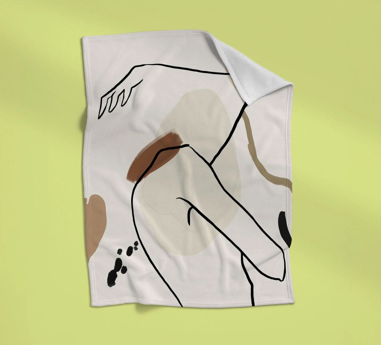 Pure Forms No 4 coperta in pile da treechild