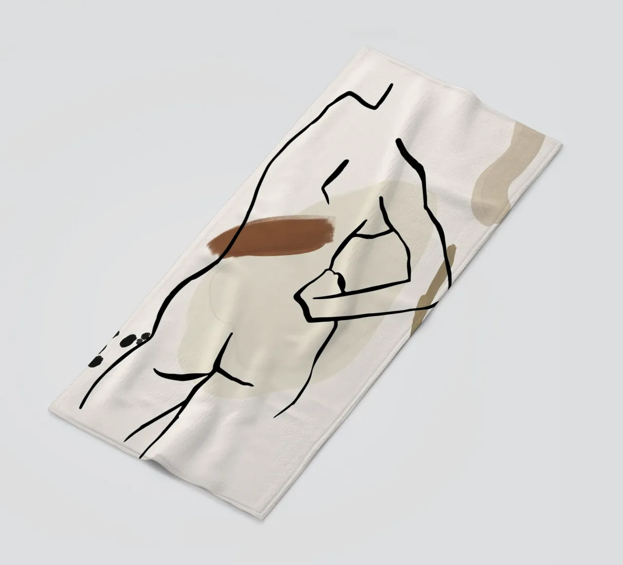 Pure Forms No 5 toalla de playa de treechild