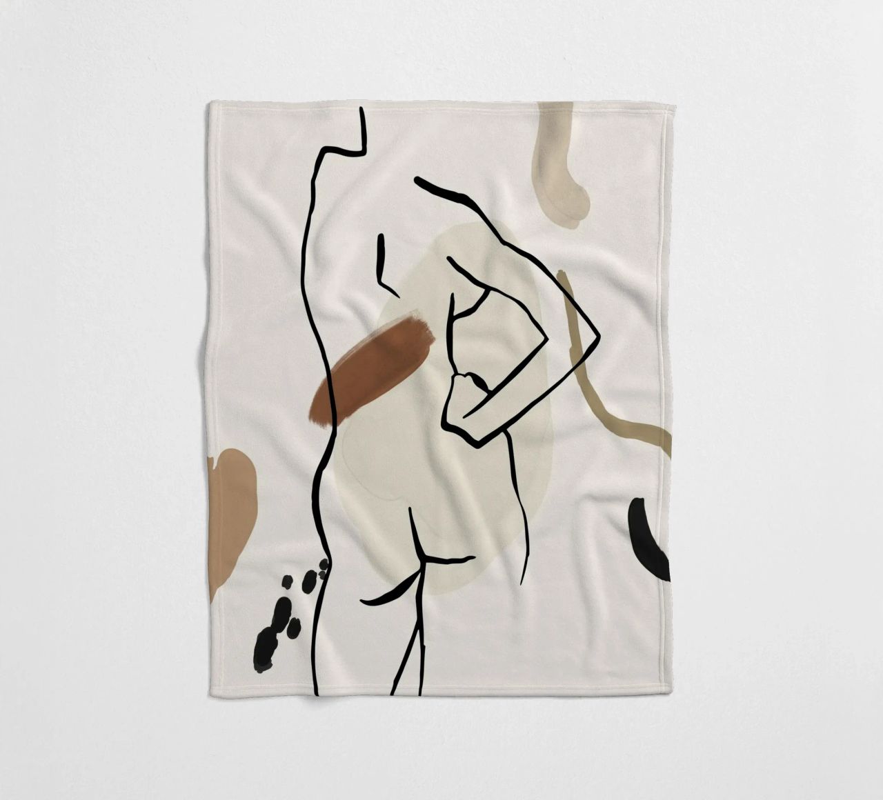 Pure Forms No 5 coperta in pile da treechild