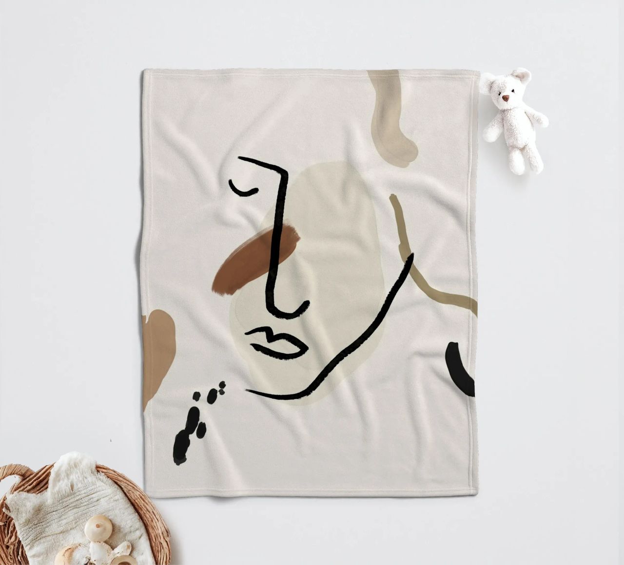 Pure Forms No 6 coperta in pile da treechild