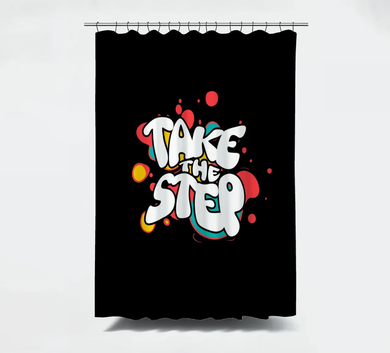 Take The Step Trending Now shower curtain by Urban Life