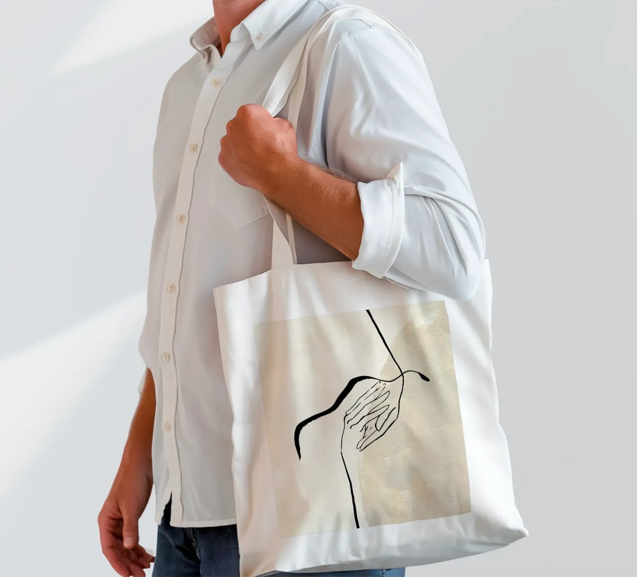 Pure Forms No 7 borsa in juta da treechild