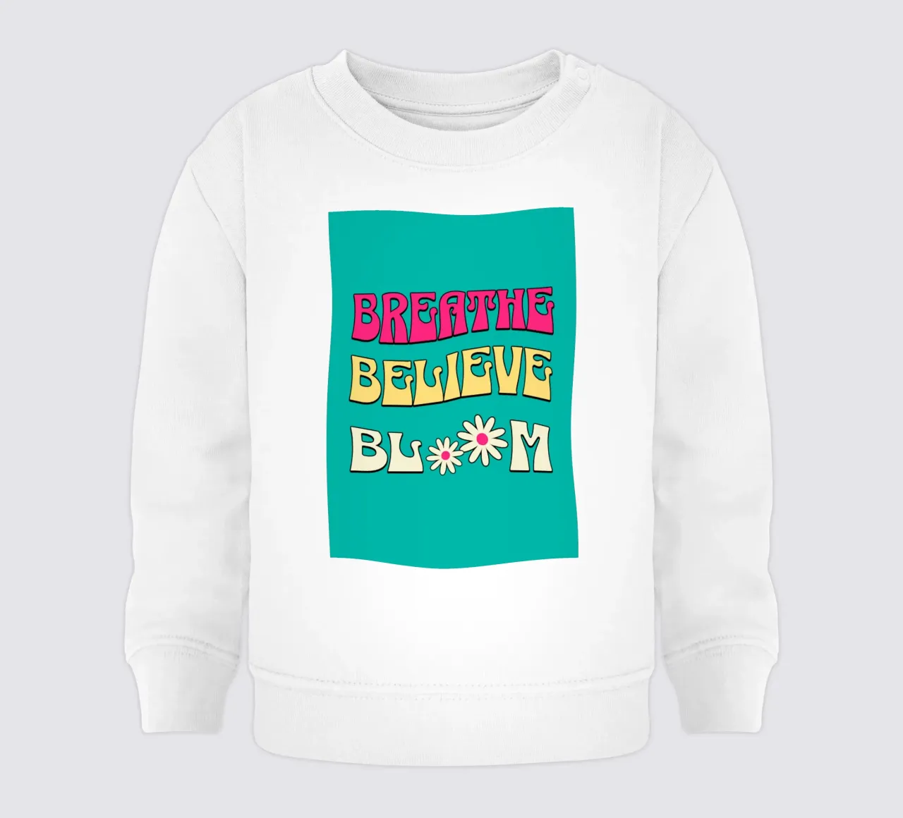 Breathe Believe Bloom In tendenza ora felpa neonato da Urban Life