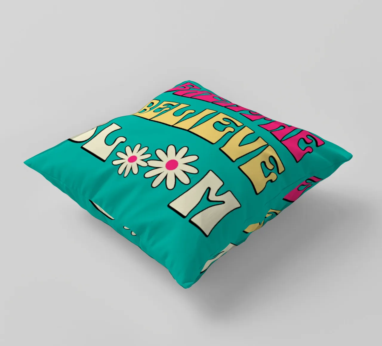 Breathe Believe Bloom In tendenza ora cuscino da Urban Life