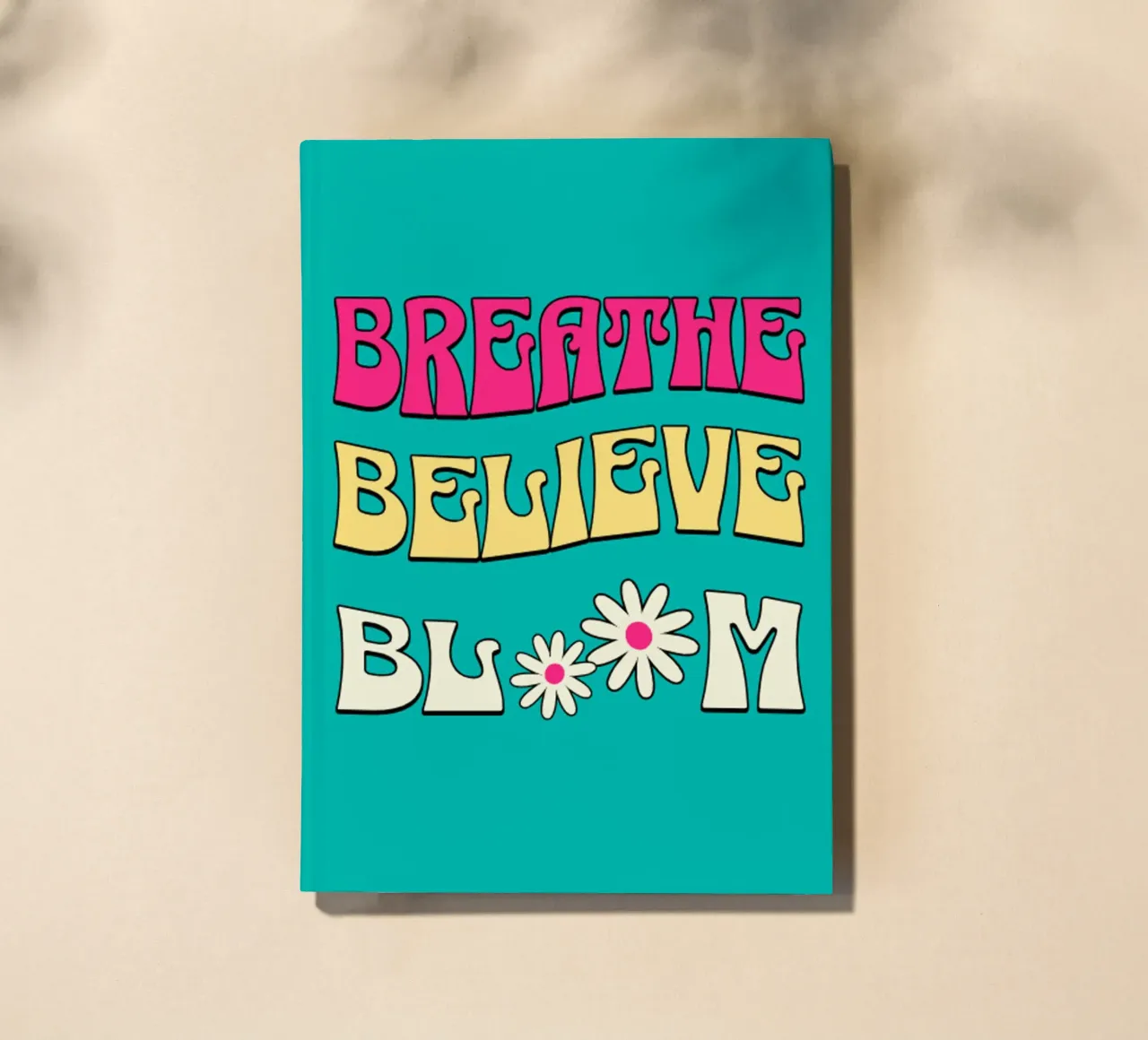 Breathe Believe Bloom Trending Now notebook by Urban Life