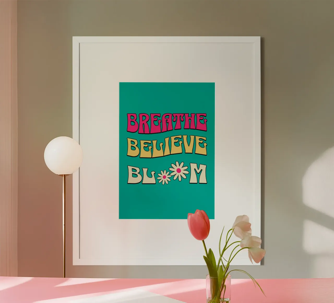 Adem Geloof Bloei Trending Nu poster van Urban Life