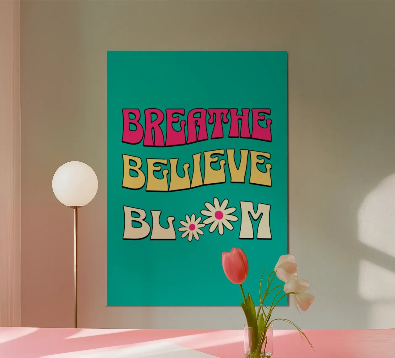 Adem Geloof Bloei Trending Nu poster van Urban Life