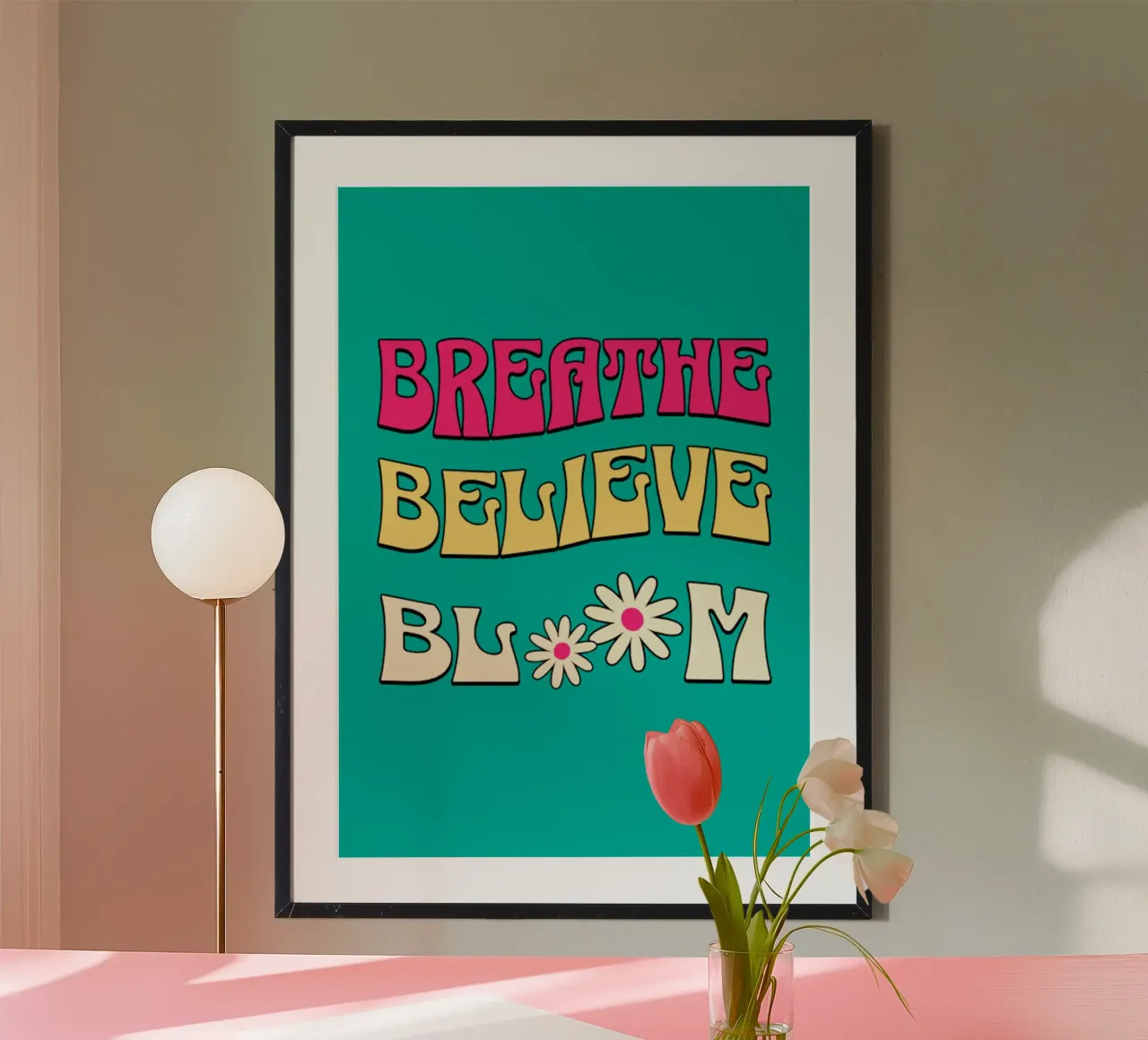 Adem Geloof Bloei Trending Nu poster van Urban Life