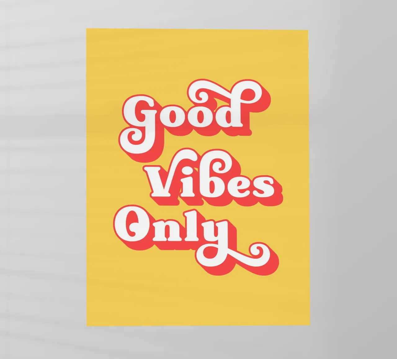 Good vibes only (Yellow tone) backlit film by Paigaam Studio