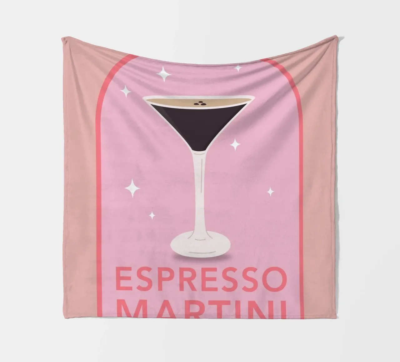 Espresso Martini Cocktail Print, Cute Art Print coperta in pile da pdigitalprints