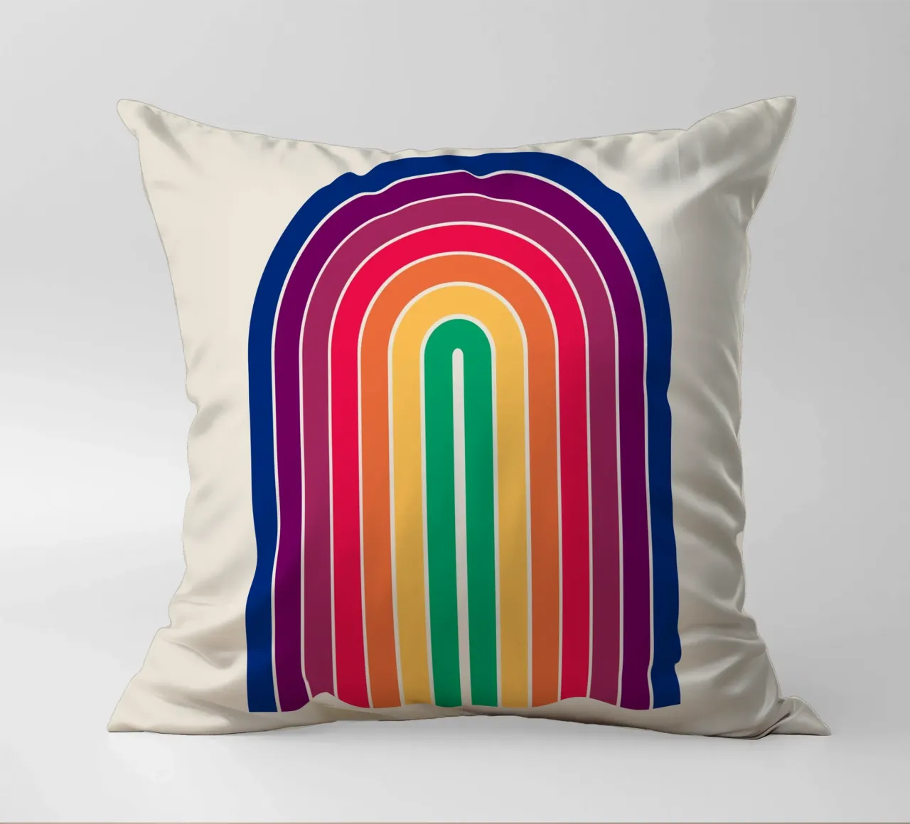 Gradient Boho Arch decorative cushion by Paigaam Studio