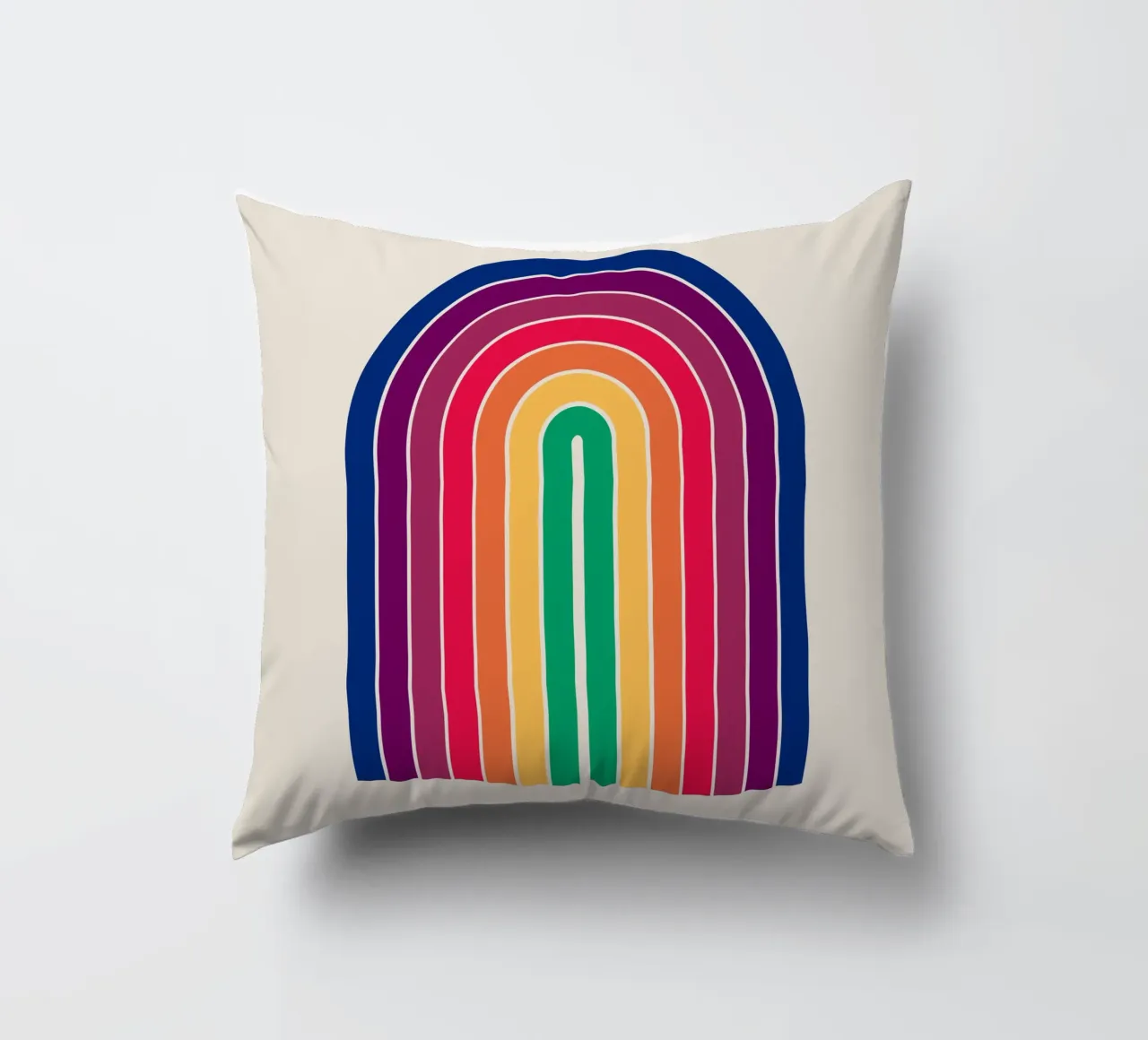 Gradient Boho Arch decorative cushion by Paigaam Studio