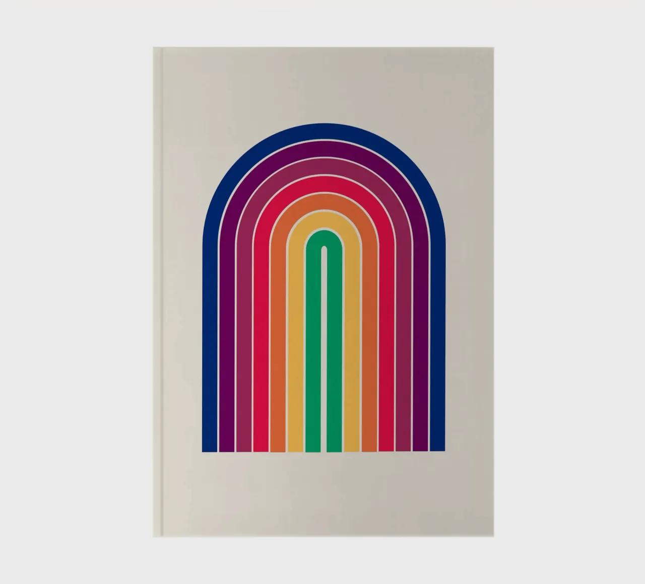 Gradient Boho Arch notebook by Paigaam Studio