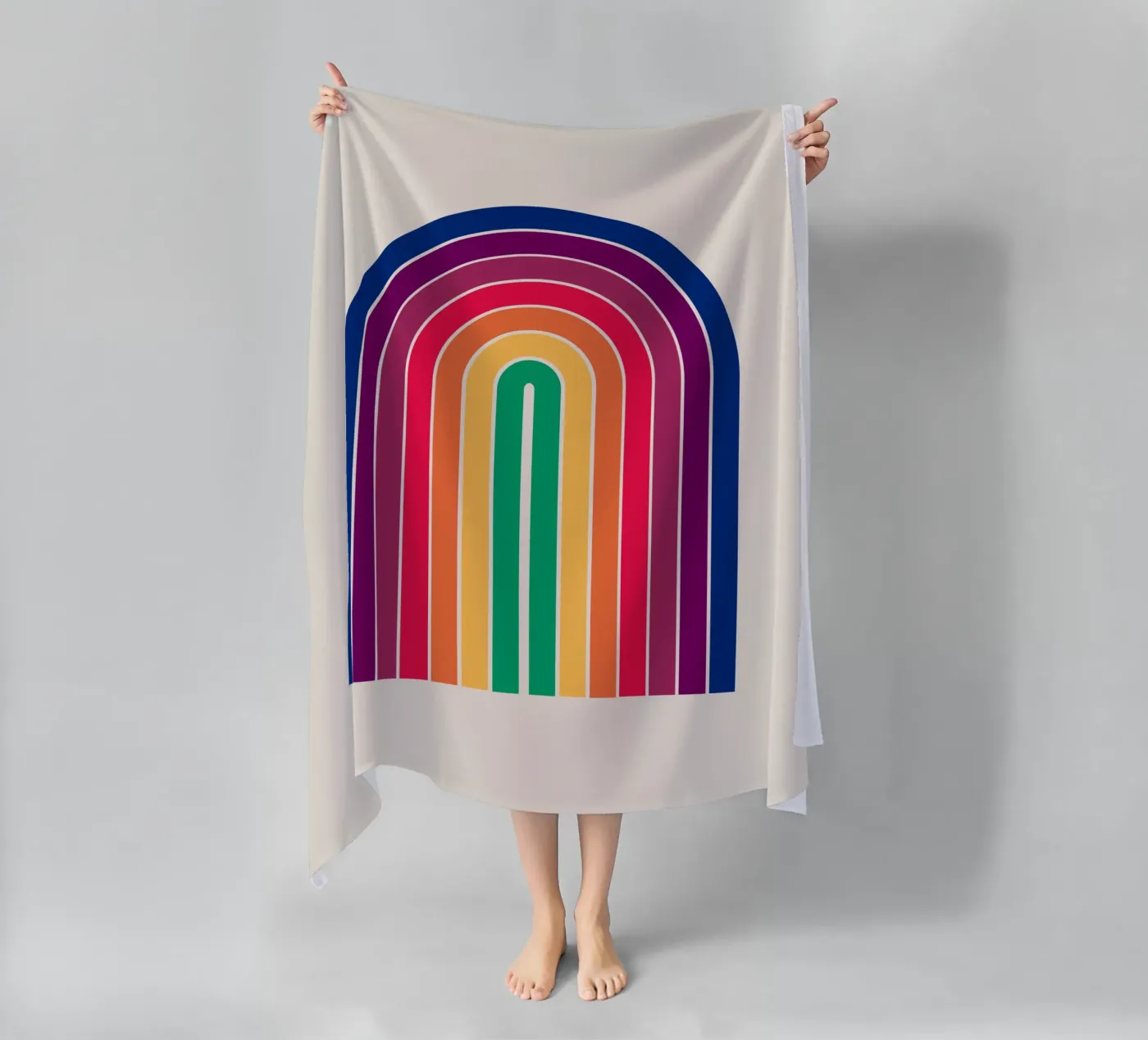 Gradient Boho Arch serviette de plage de Paigaam Studio