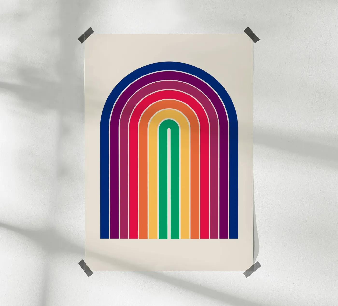 Gradient Boho Arch Poster von Paigaam Studio