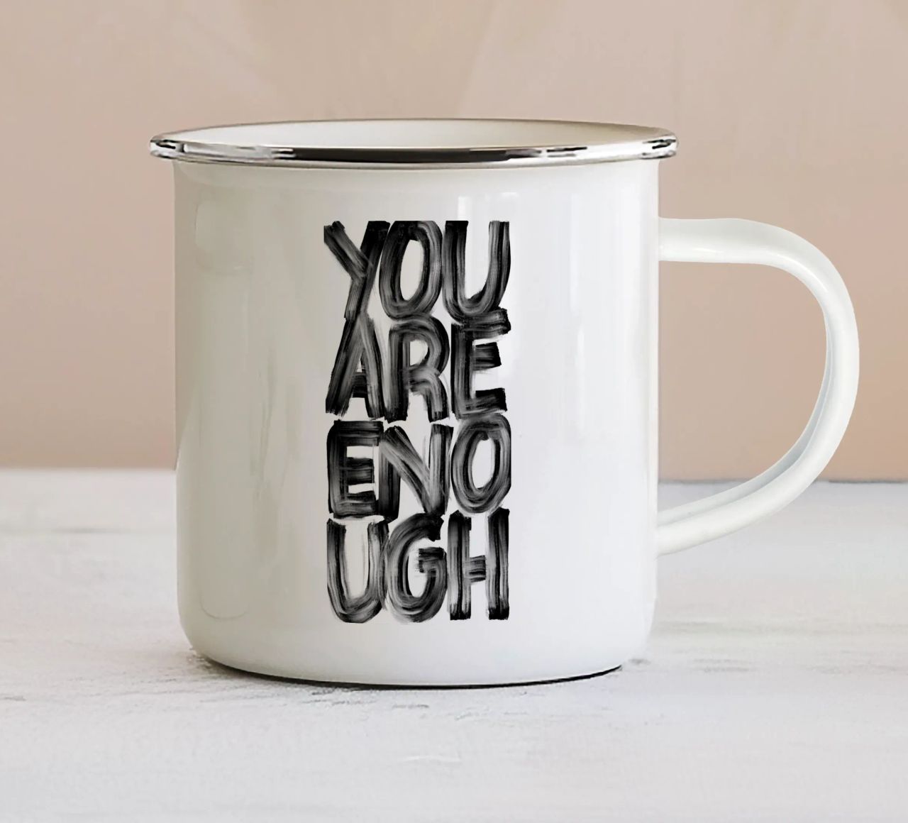 You Are Enough tazza in smalto da Magnific
