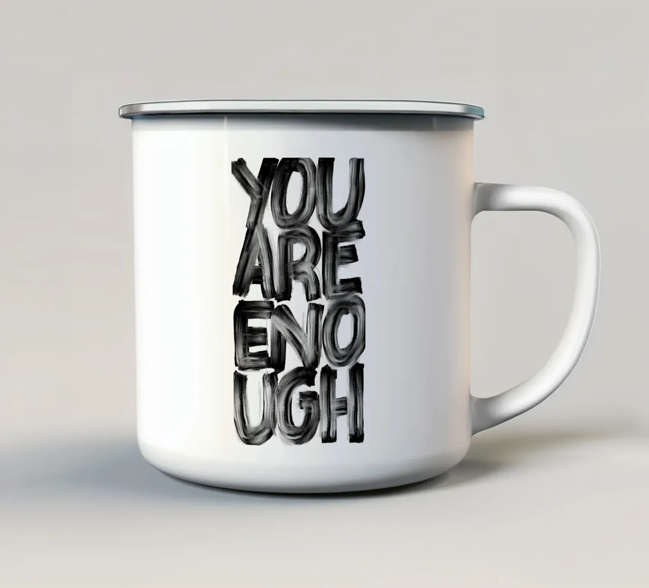 You Are Enough taza de esmalte de Magnific