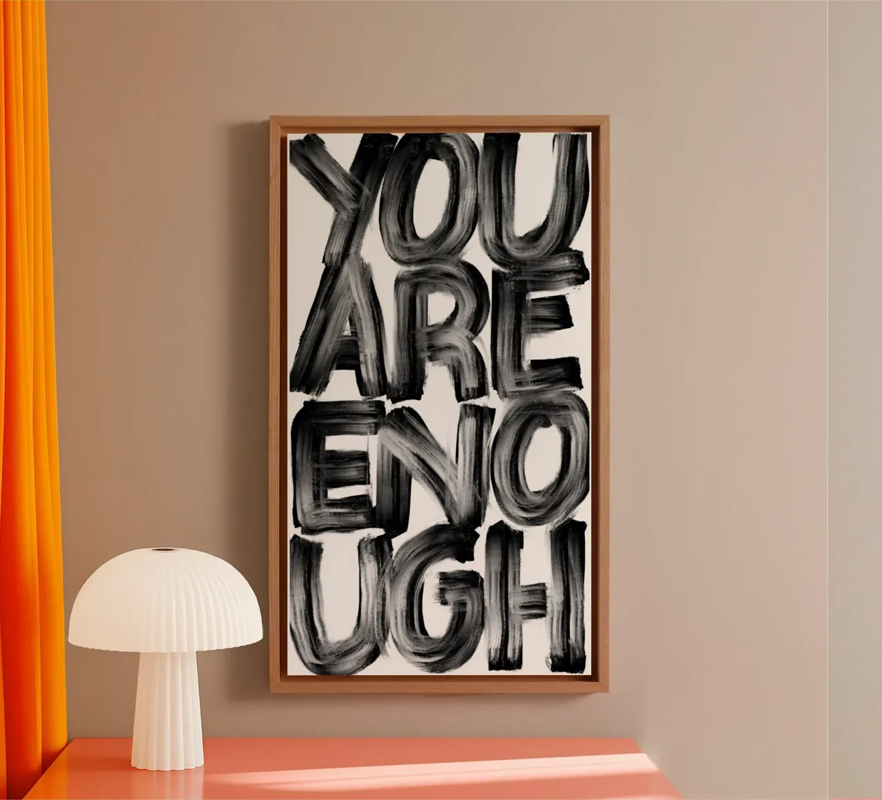 You Are Enough tela con Cornice a cassetta da Magnific