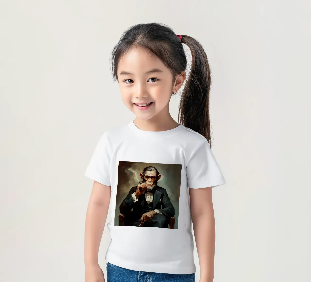 Cigar kids t-shirt by Art Unleashed
