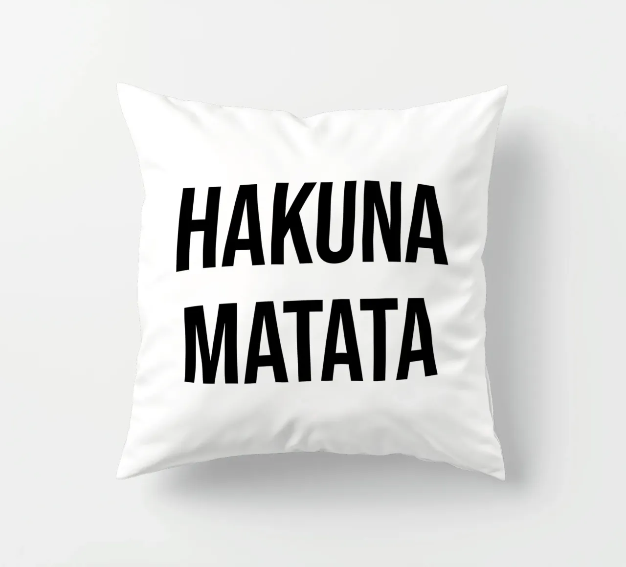 Hakuna Matata quote cuscino da Paigaam Studio