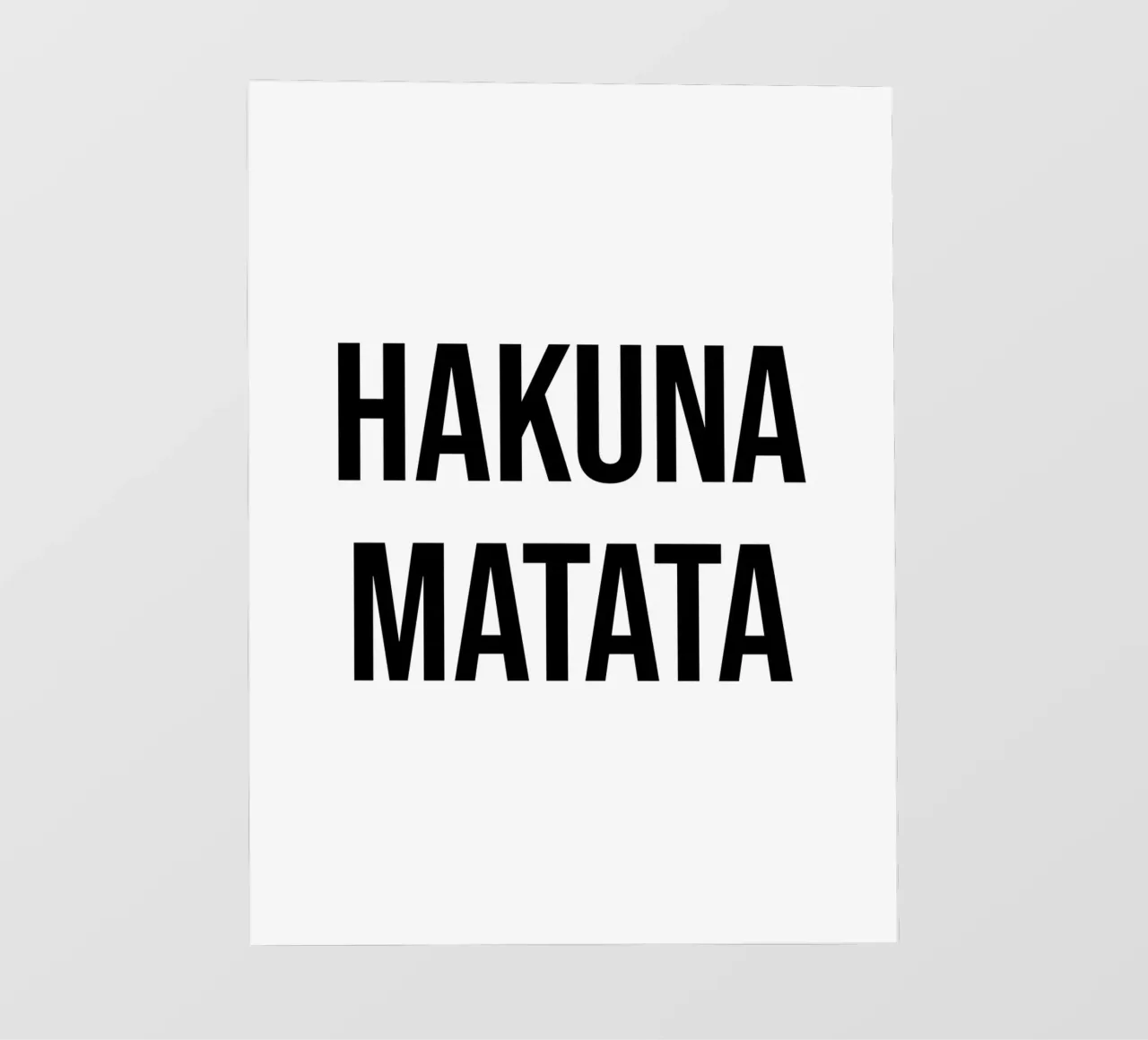 Hakuna Matata quote pellicola backlit da Paigaam Studio