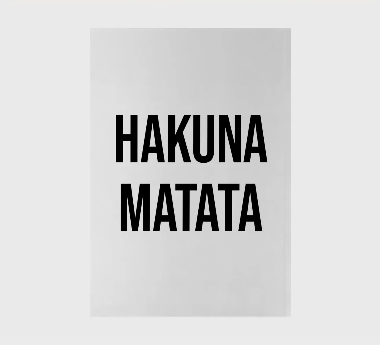 Hakuna Matata quotas notebook by Paigaam Studio