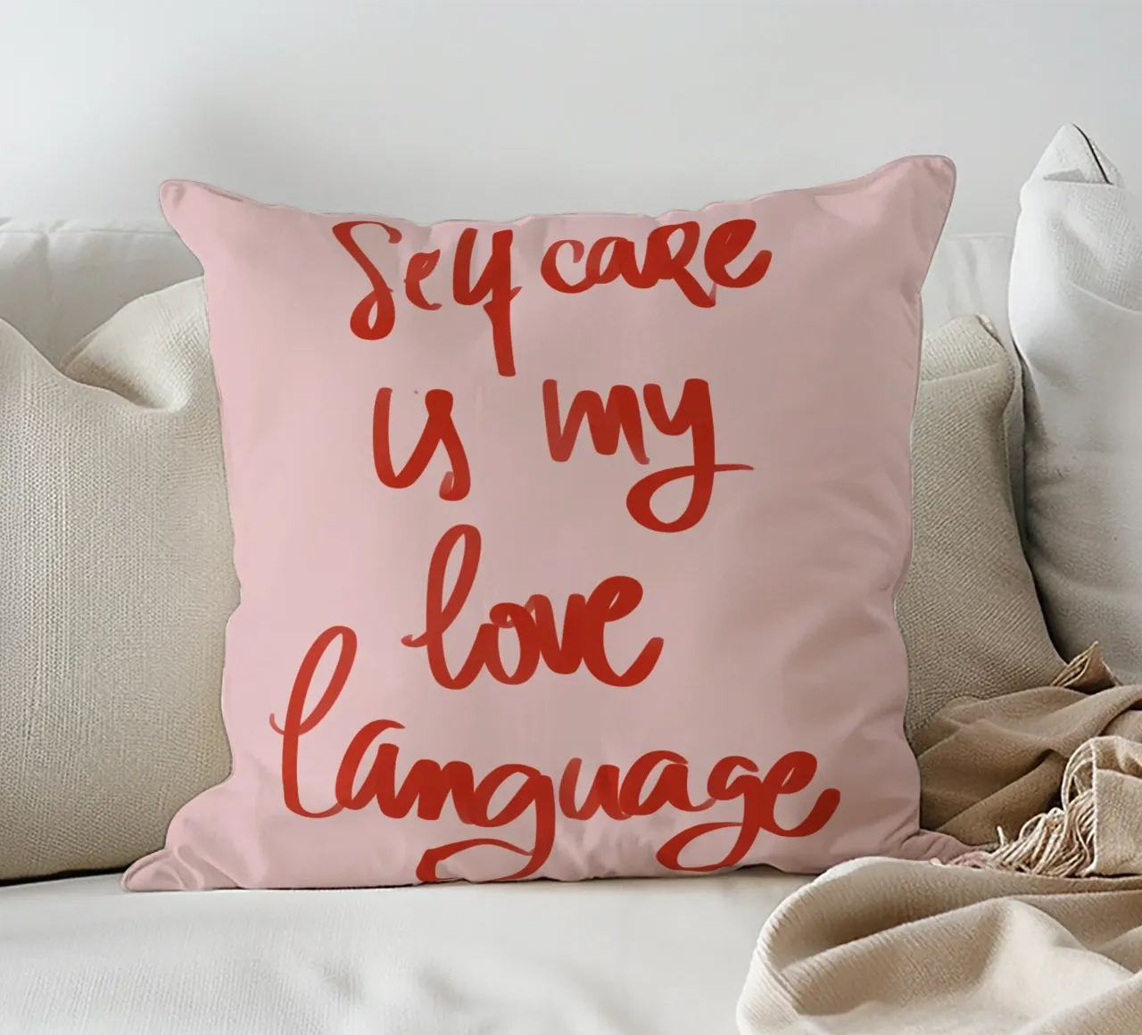Self Care is my Love Language cuscino da Magnific
