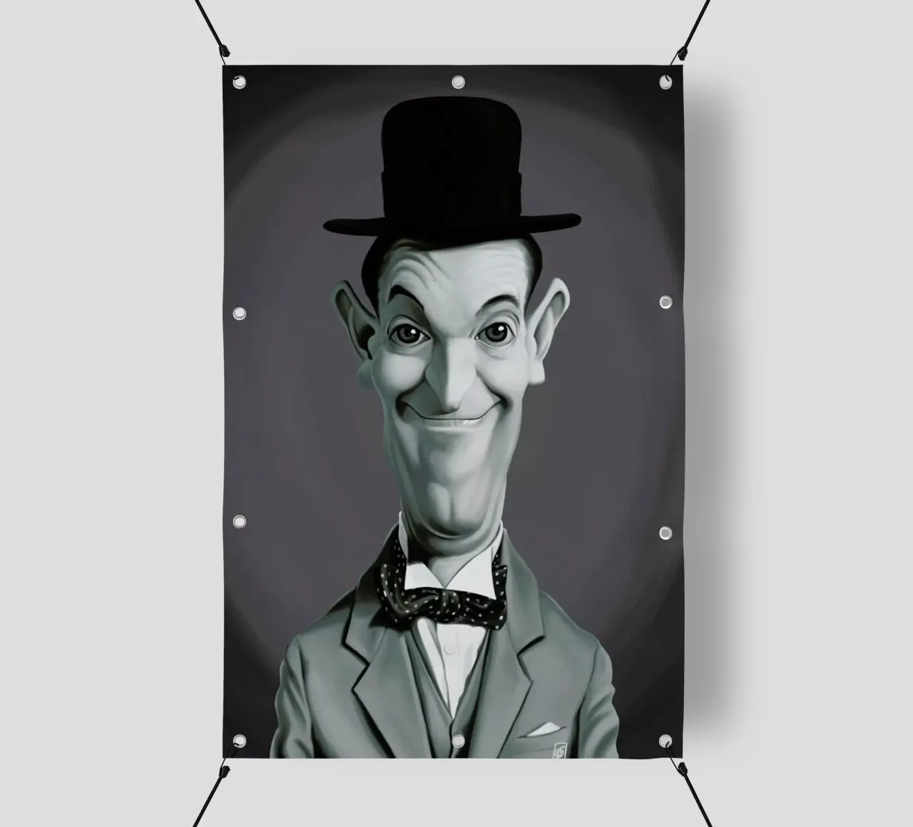 Stan Laurel telo in pvc da Rob Art | Illustration