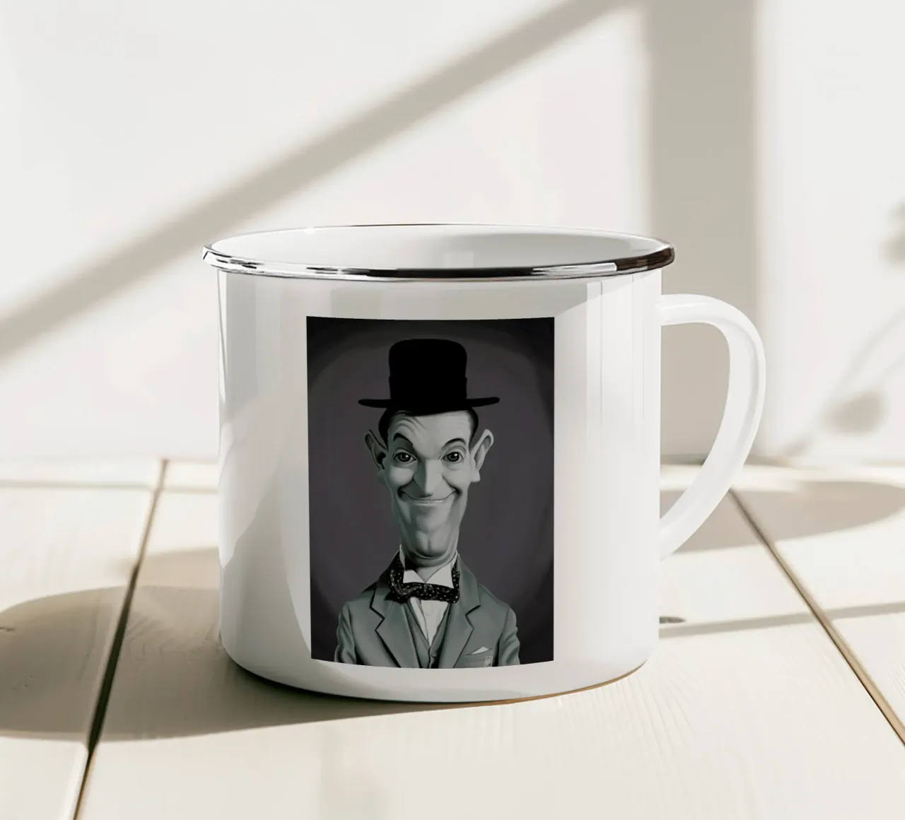 Stan Laurel tazza in smalto da Rob Art | Illustration