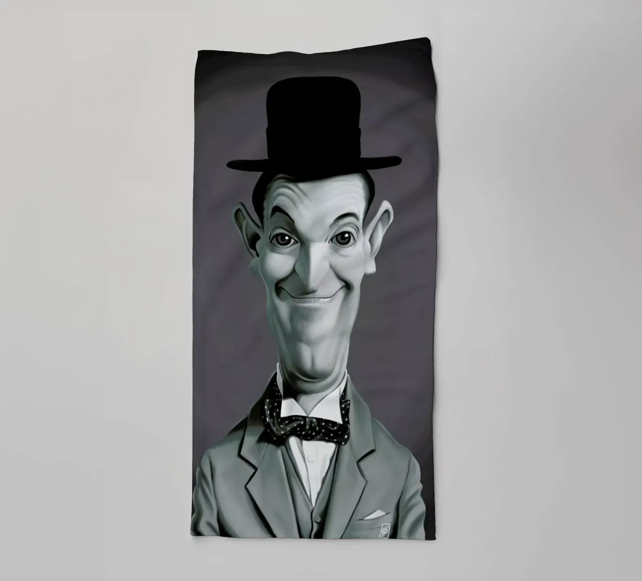 Stan Laurel asciugamano da bagno da Rob Art | Illustration