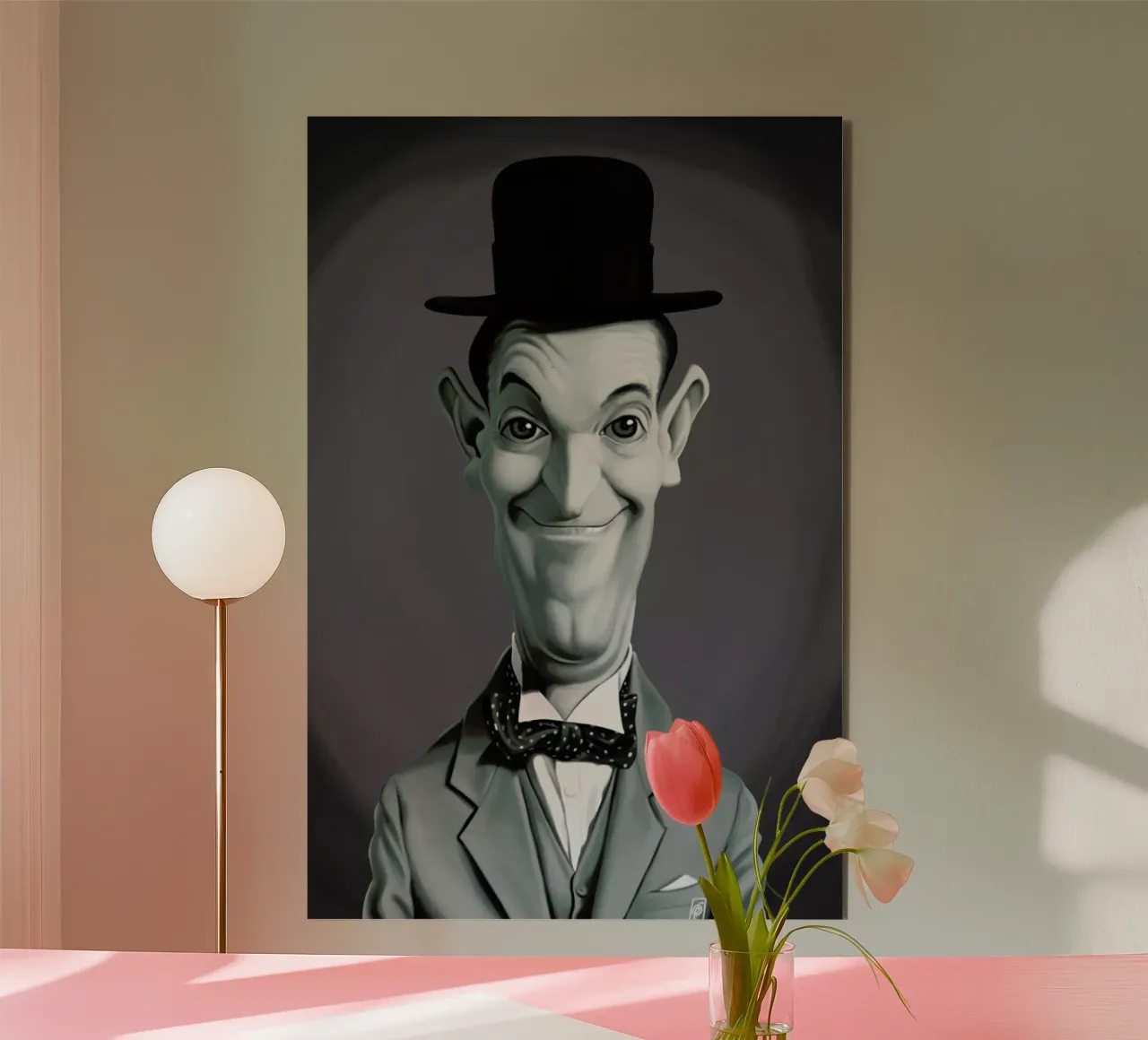 Stan Laurel alluminio dibond da Rob Art | Illustration