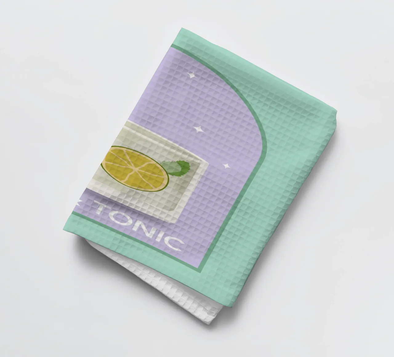 Gin & Tonic Cocktail Print, Gin Tonic Print, Bar Cart Decor tea towel by pdigitalprints