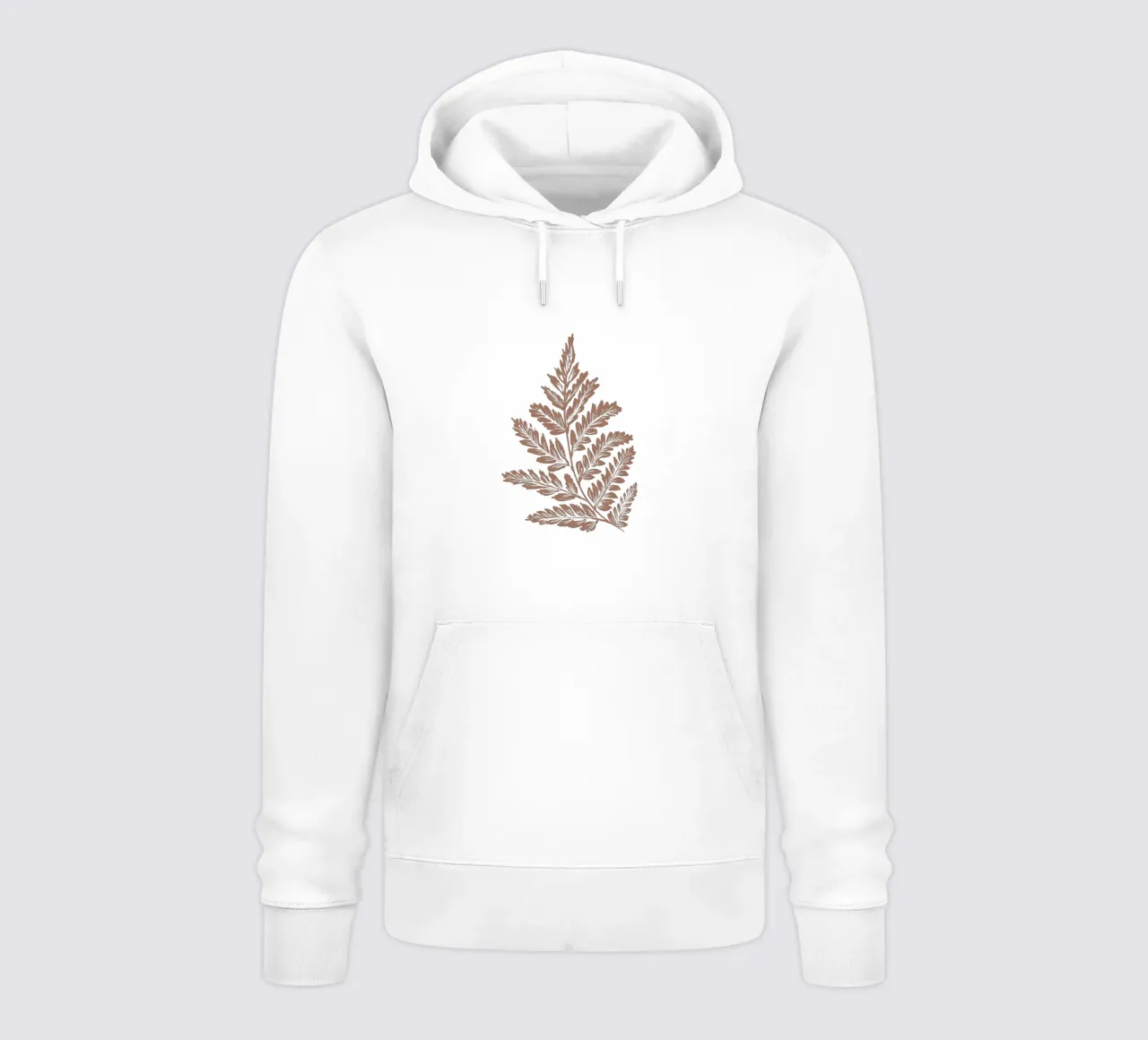 Simple Leaf Mocha Mousse sudadera con capucha de anisillustration