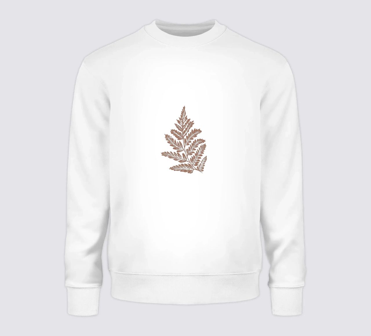Simple Leaf Mocha Mousse Sweatshirt von anisillustration