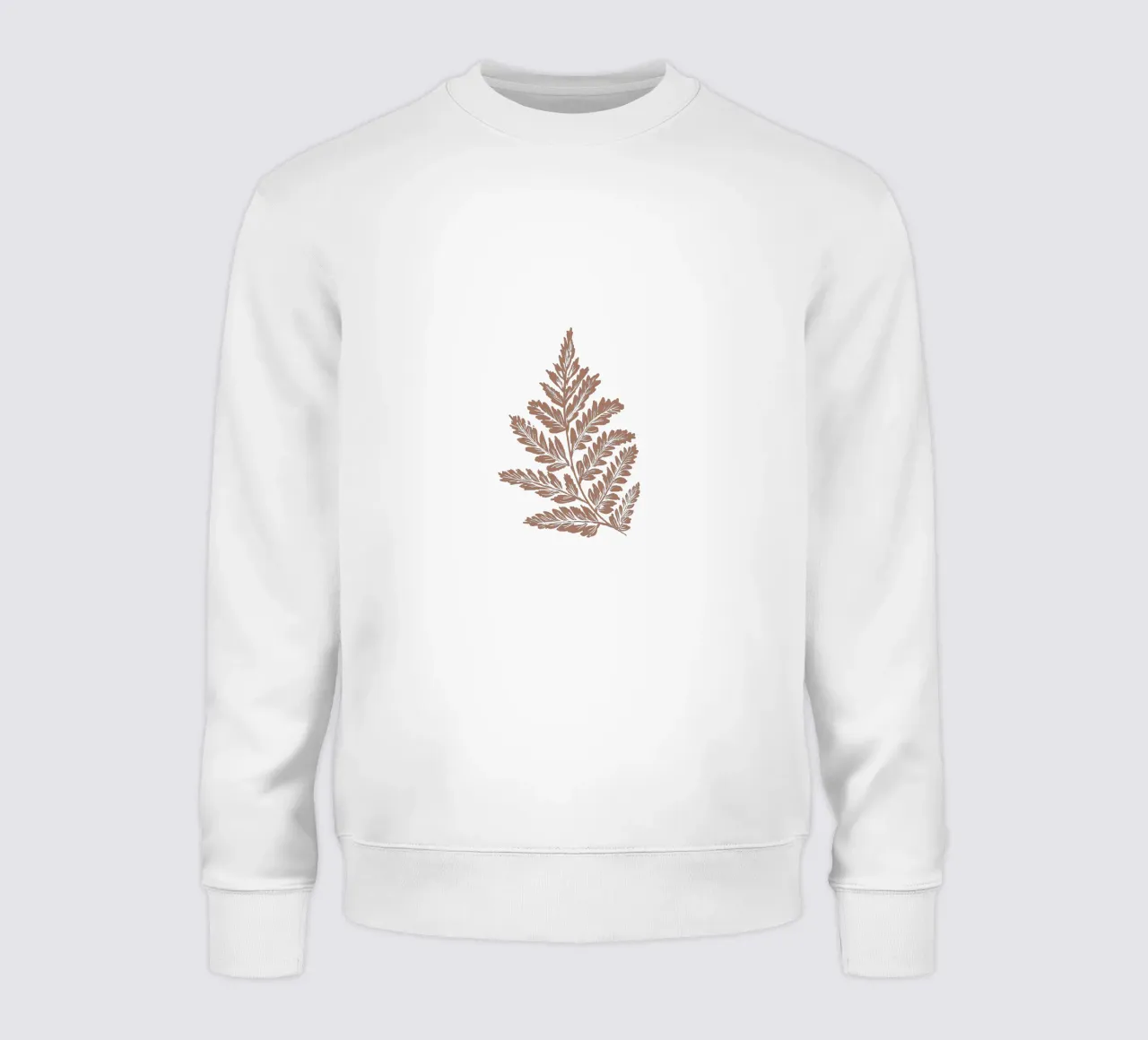 Simple Leaf Mocha Mousse felpa da anisillustration