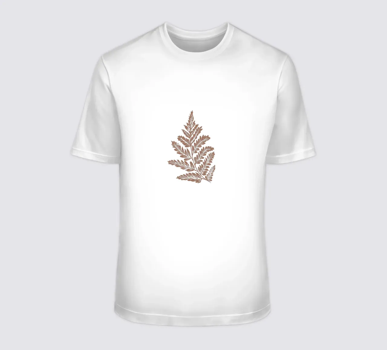 Simple Leaf Mocha Mousse camiseta de anisillustration