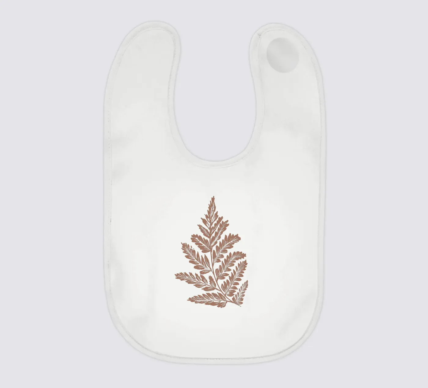 Simple Leaf Mocha Mousse bavaglino da anisillustration