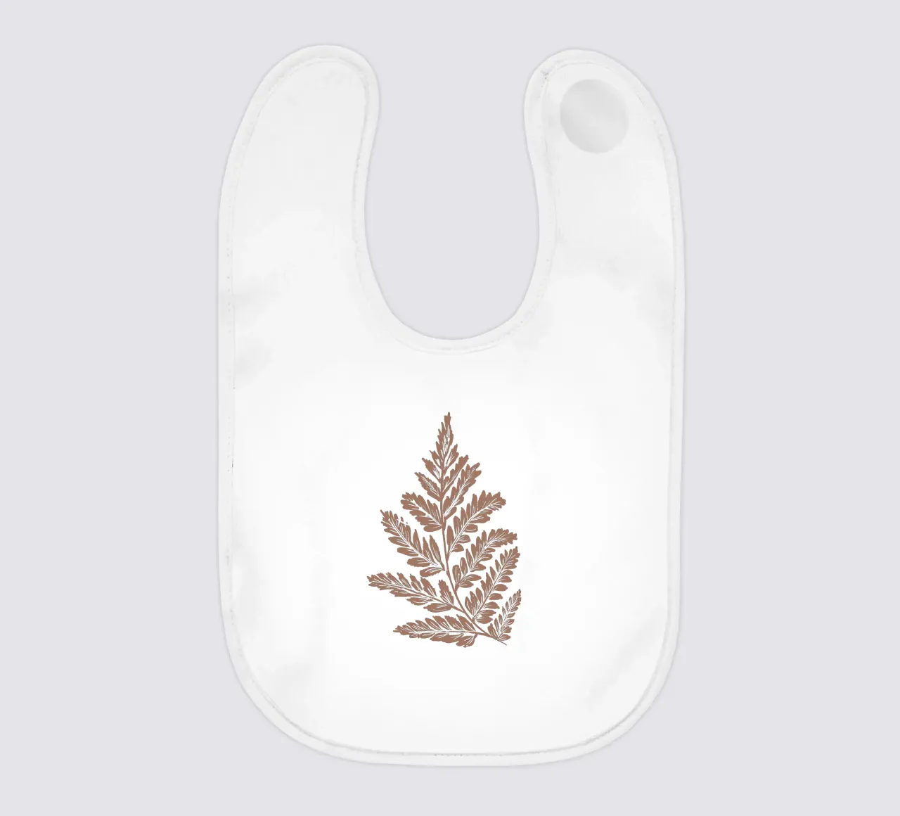 Simple Leaf Mocha Mousse bavaglino da anisillustration