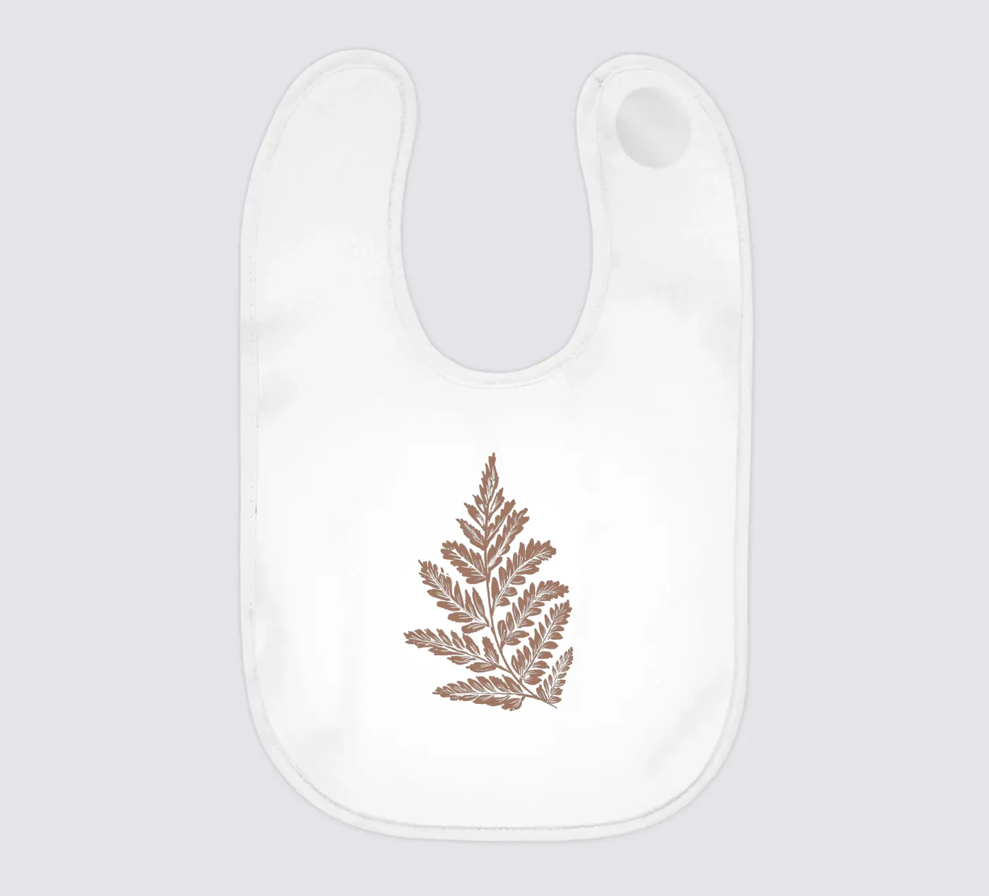 Simple Leaf Mocha Mousse bavaglino da anisillustration