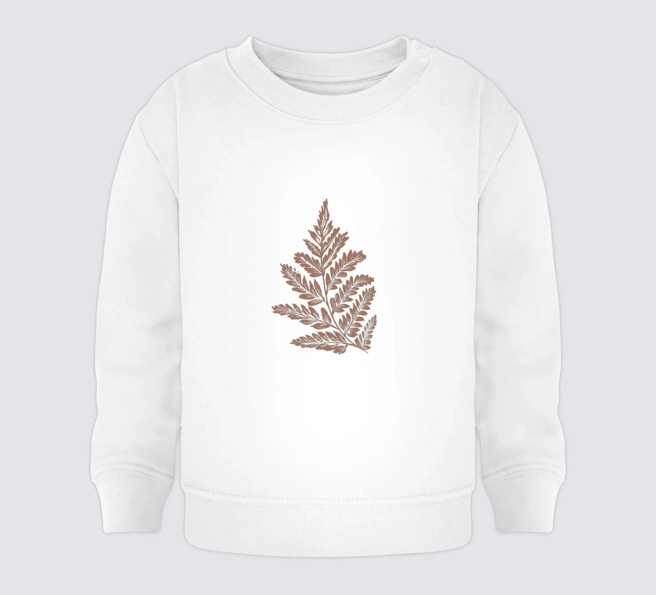 Simple Leaf Mocha Mousse felpa neonato da anisillustration