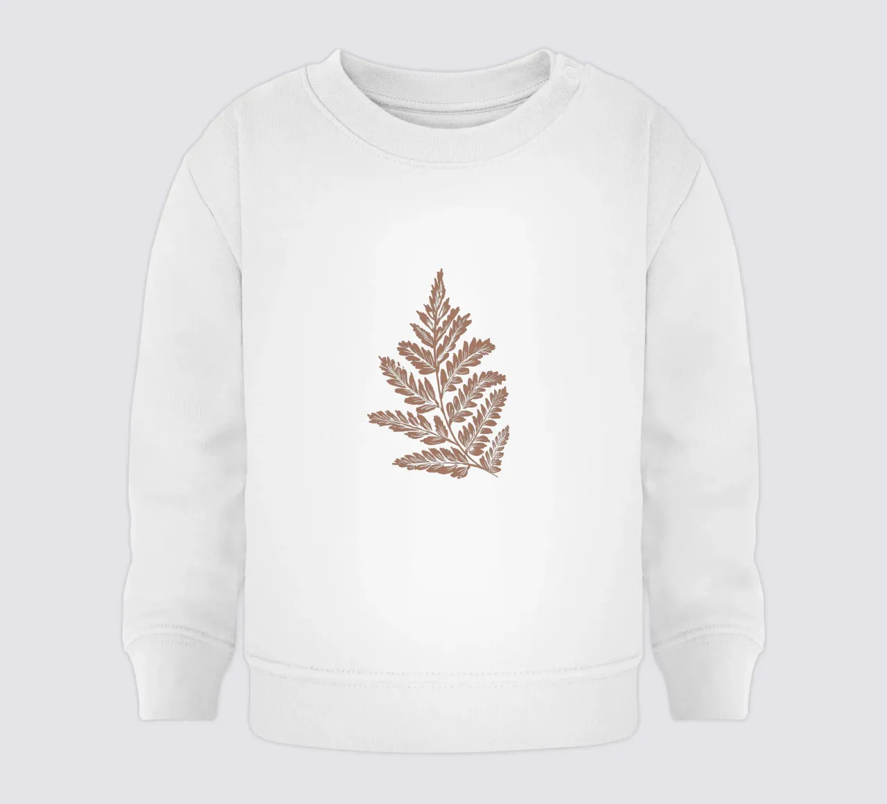 Simple Leaf Mocha Mousse felpa neonato da anisillustration