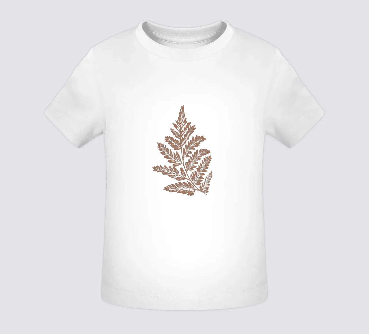 Simple Leaf Mocha Mousse maglietta neonato da anisillustration