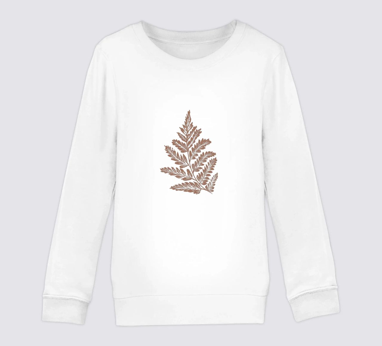 Simple Leaf Mocha Mousse felpa bambino da anisillustration