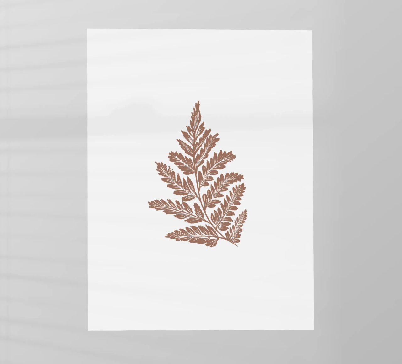 Simple Leaf Mocha Mousse pellicola backlit da anisillustration