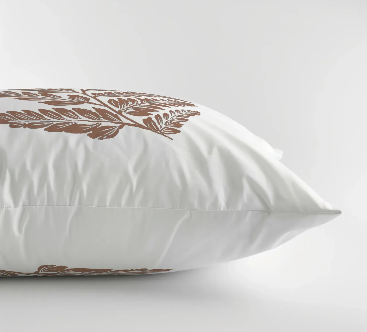 Simple Leaf Mocha Mousse cuscino da anisillustration