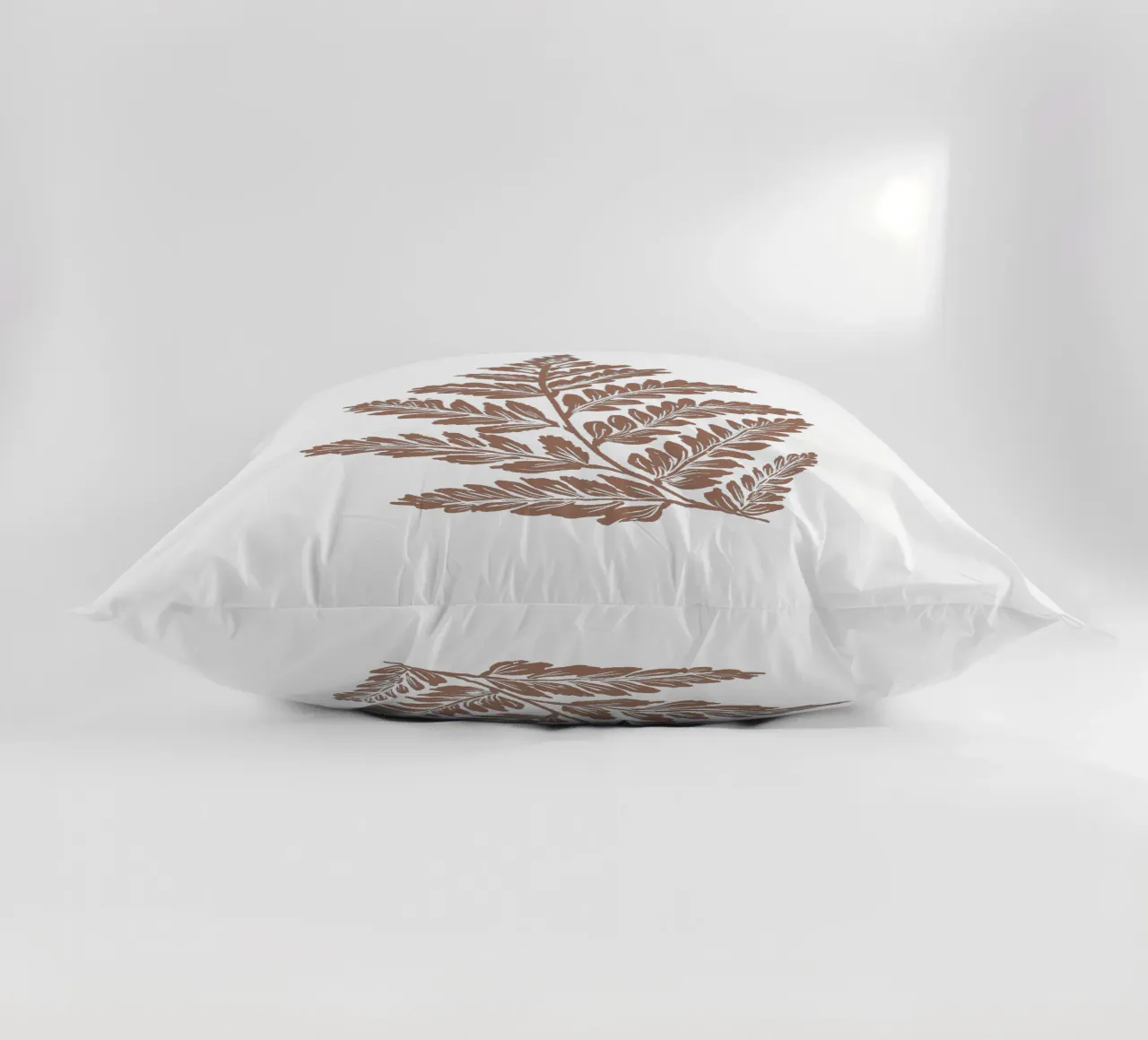 Simple Leaf Mocha Mousse cuscino da anisillustration