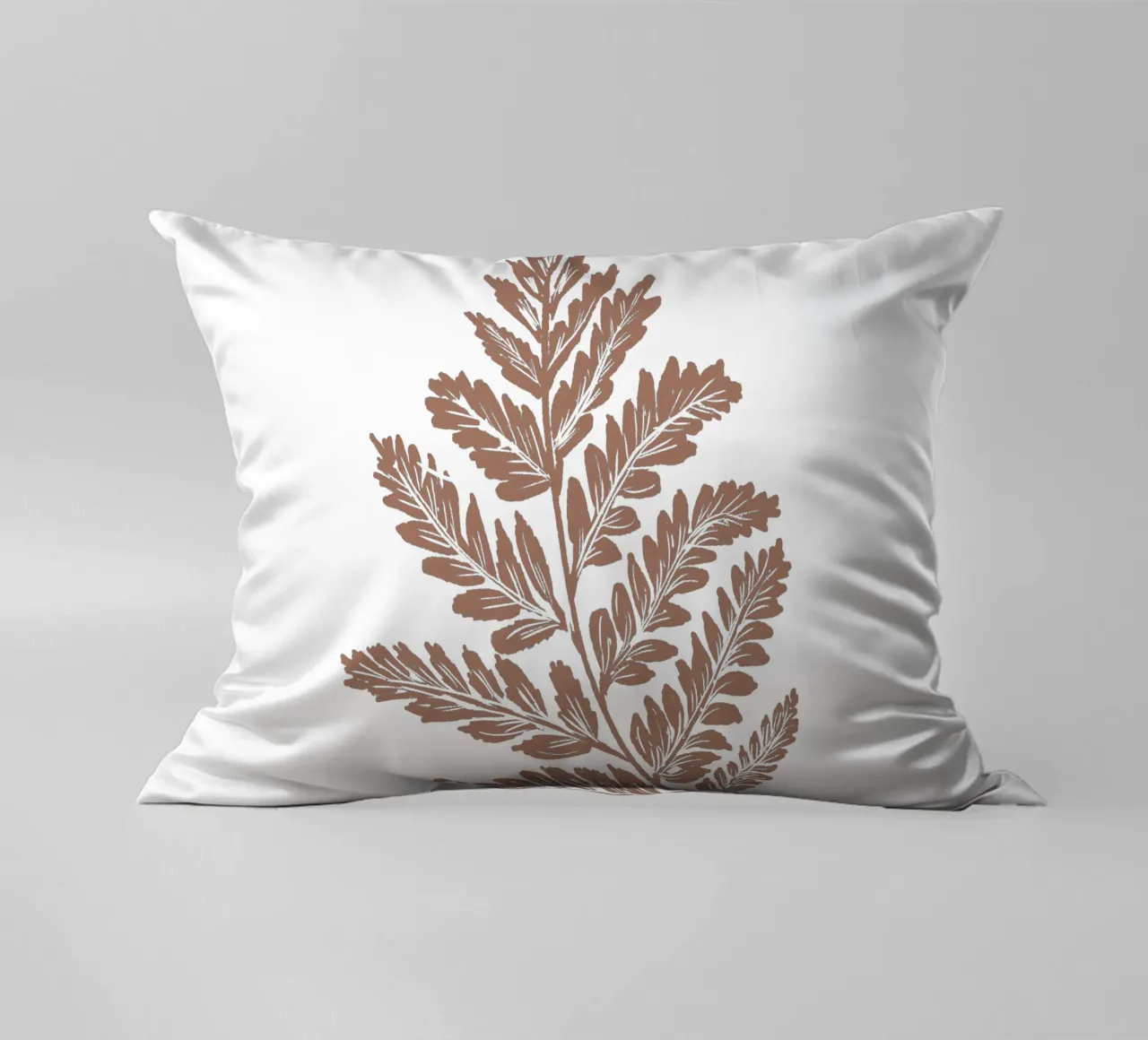 Simple Leaf Mocha Mousse cuscino da anisillustration