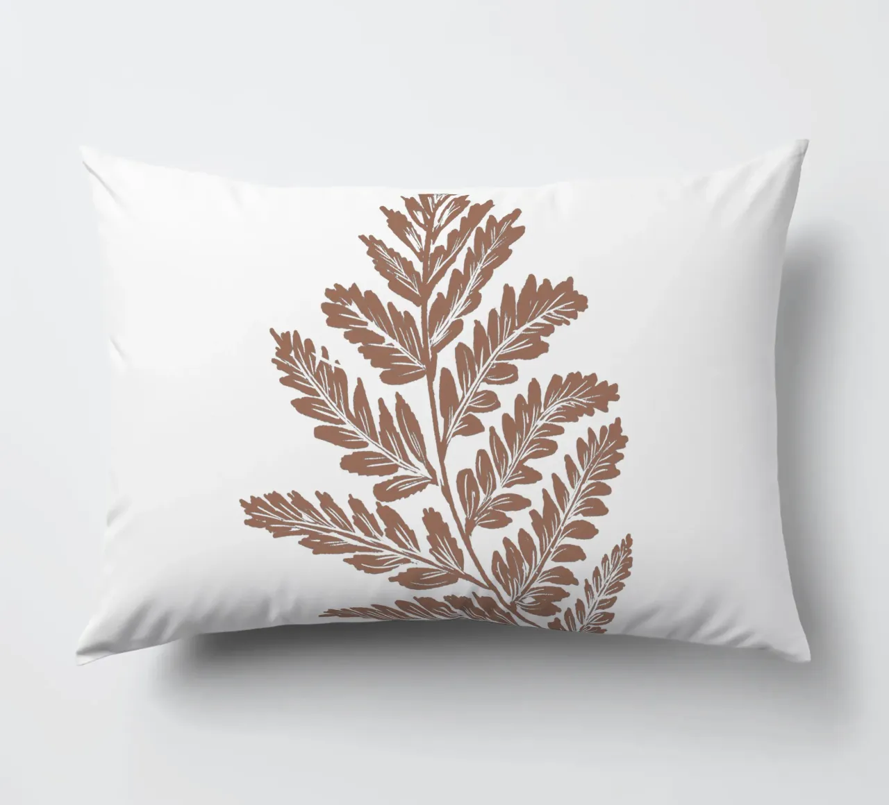 Simple Leaf Mocha Mousse cuscino da anisillustration