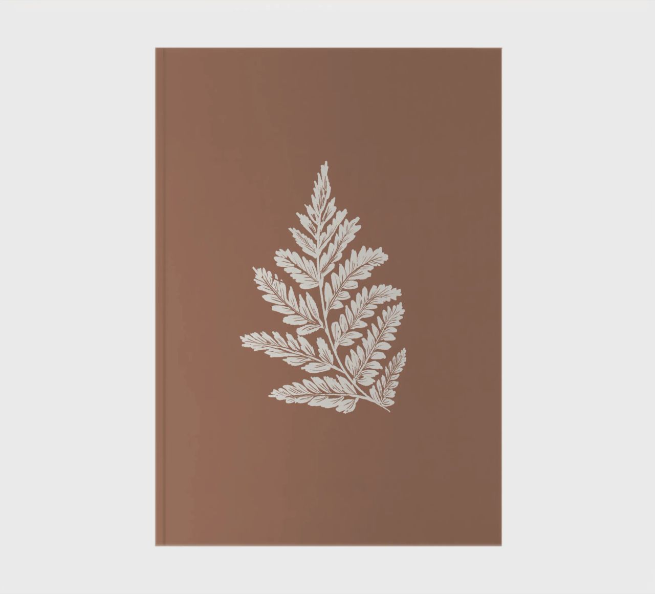 Simple Leaf Mocha Mousse Notizbuch von anisillustration